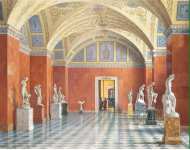 Premazzi Luigi Interiors of the New Hermitage. The Room of Russian Sculpture - Hermitage